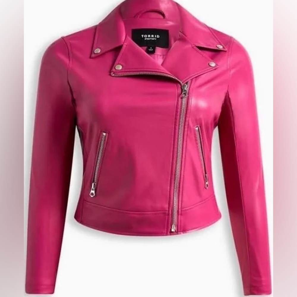 TORRID Fuchsia Moto Jacket – Size 1 – $100